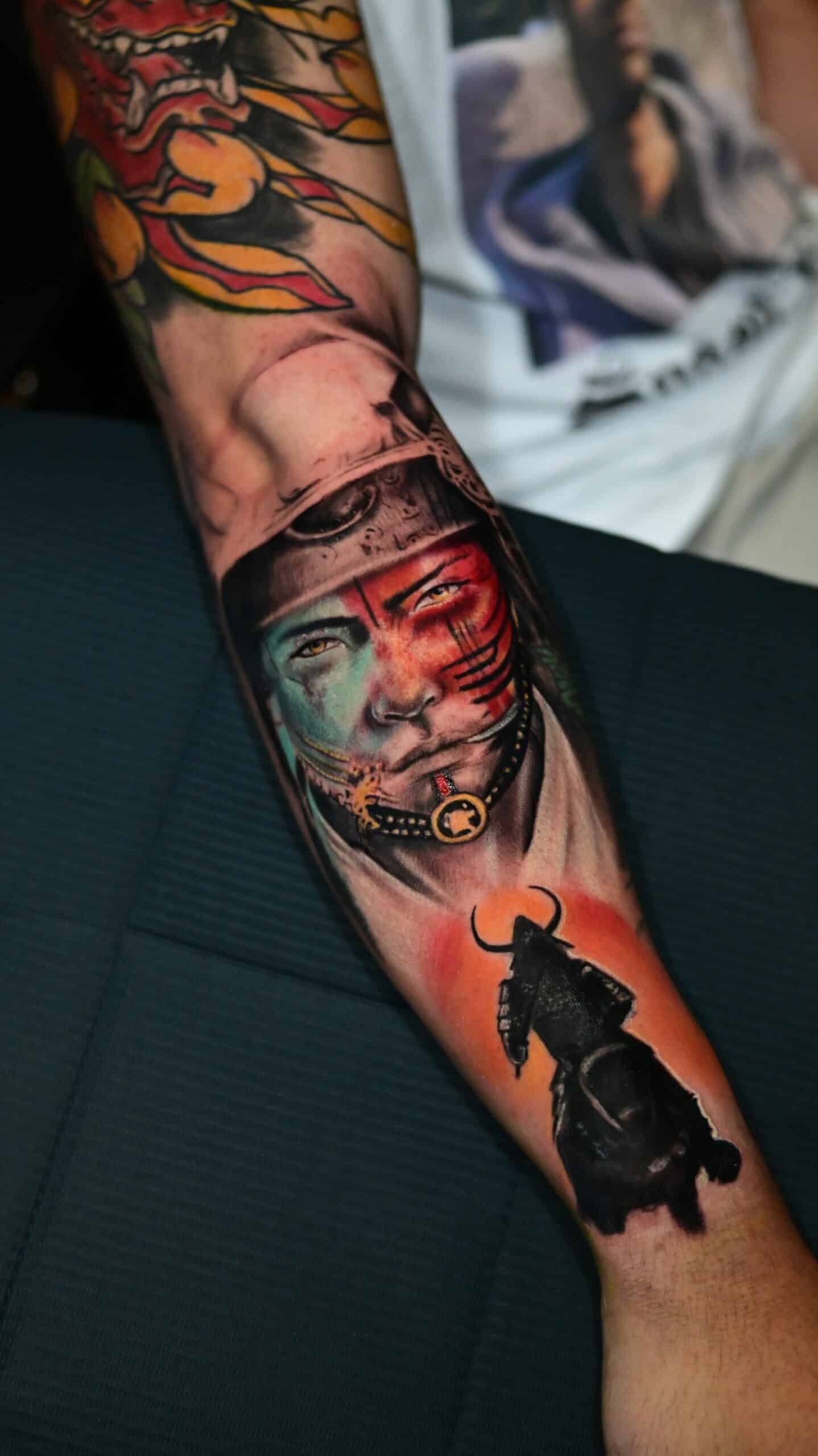 Justin “Jut” Cunnane | Memorial tattoo of a Polish Hussar warrior, for  Robert. Slovakia 🇸🇰 flag to honor the lost of his wife who was born  there. ⚔️ | Instagram
