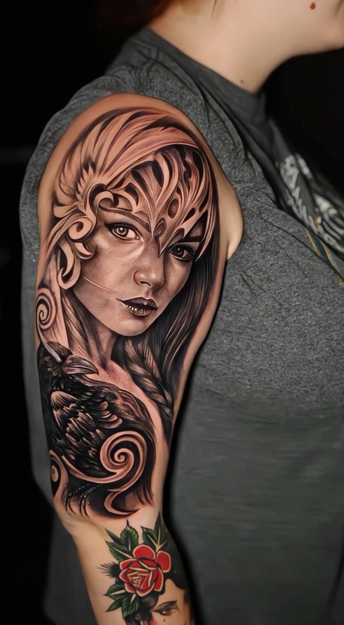 Realism Face Tattoo